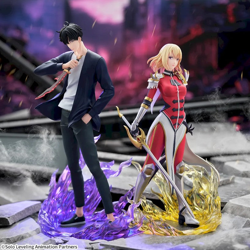 Solo Leveling XrossLink Figure Sung Jinwoo Cha Hae-in Set of 2 SEGA Official JP