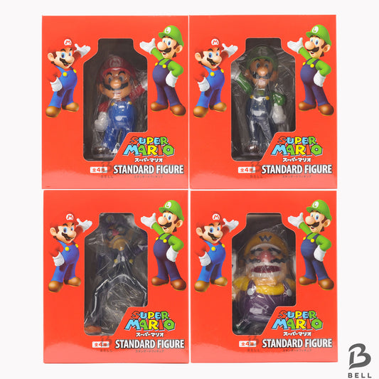 Super Mario Bros Figure Mario Luigi Wario Waluigi Set of 4 Nintendo Switch GAME
