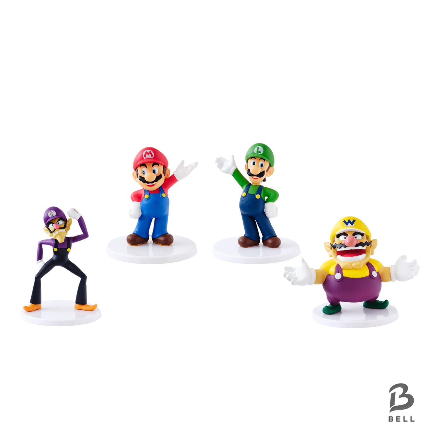 Super Mario Bros Figure Mario Luigi Wario Waluigi Set of 4 Nintendo Switch GAME