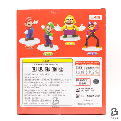 Super Mario Bros Figure Mario Luigi Wario Waluigi Set of 4 Nintendo Switch GAME