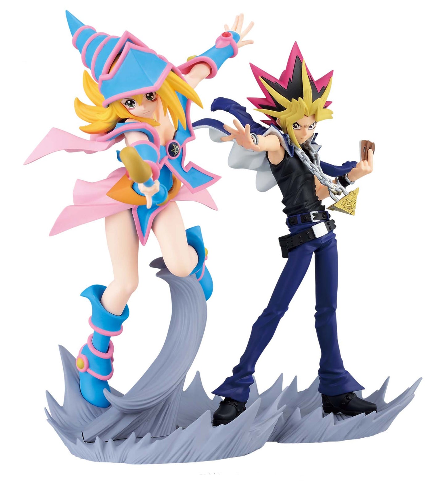 Yu-Gi-Oh! Duel Monsters Figure lot Black Magician Girl & Yami Yugi Set of 2  New
