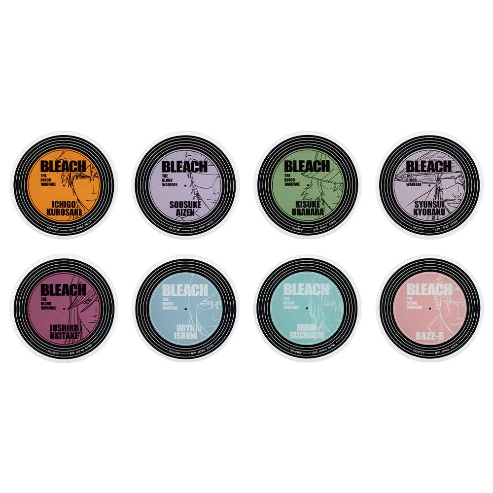 BLEACH Ichiban Kuji Prize Lot 12pcs Glass Plate Rubber Collection Metal Charm JP