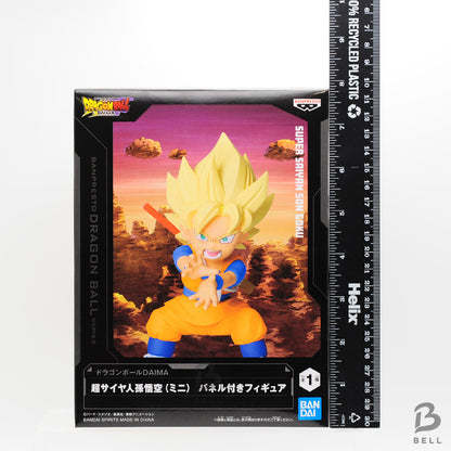Dragon Ball DAIMA Mini Figure Set of 3 Goku Fat Buu Gomah With Panel Banpresto