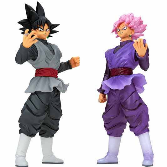 Dragon Ball Super Figure Goku Balck Super Saiyan Rose Clearise Banpresto Set of2