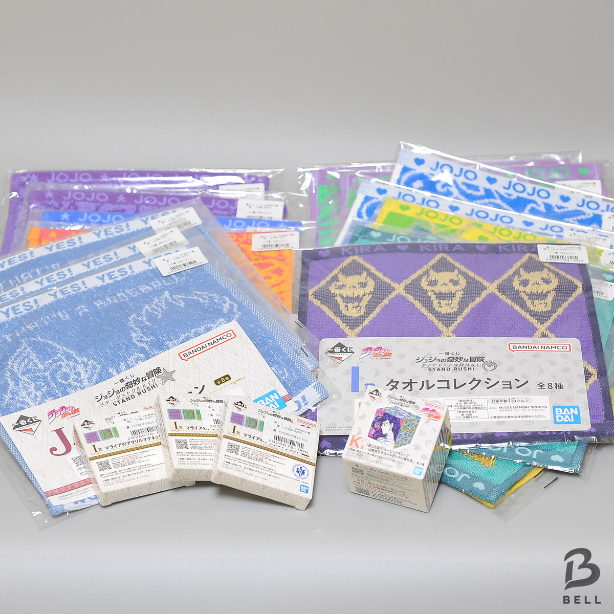JoJo's Bizarre Adventure Ichiban Kuji Towel Magnet Puzzle Cube Lot 21pcs Bandai