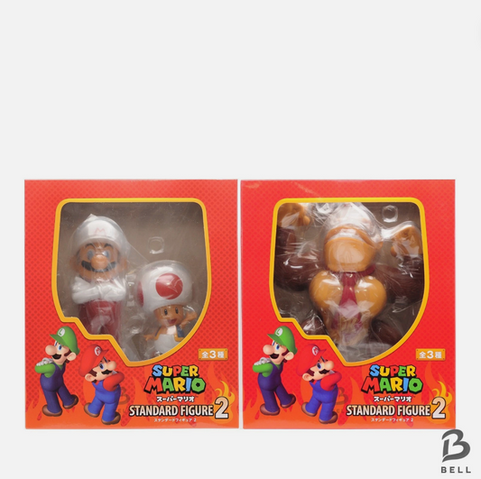 Super Mario Standard Figure Vol.2 Donkey Kong Mario & Toad set of 2 Japan GAME